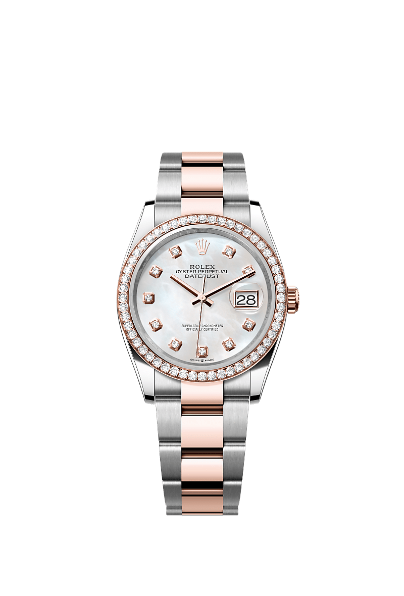 Rolex Datejust 36 watch: Oystersteel and Everose gold - m126281rbr 