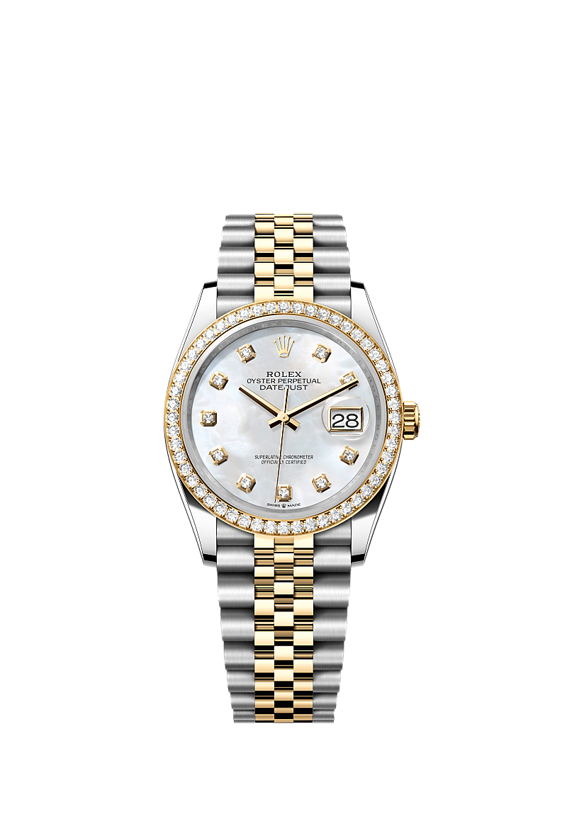 Rolex Datejust 36 Uhr: Edelstahl Oystersteel und Gelbgold  