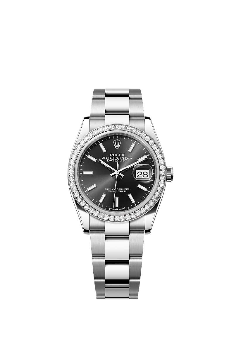 Rolex Datejust 36 Uhr: Edelstahl Oystersteel und Weißgold  