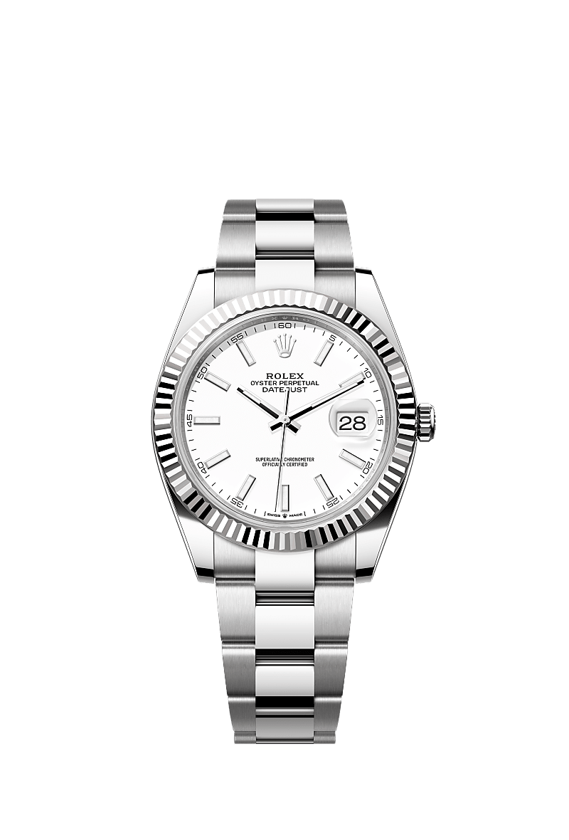 Rolex Datejust 41 watch: Oystersteel and white gold - m126334-0009