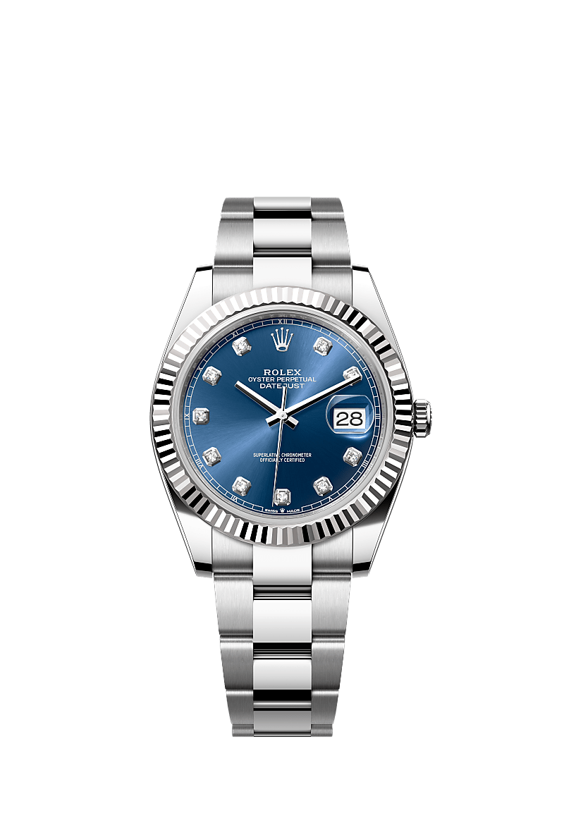 Rolex Datejust 41 watch: Oystersteel and white gold - m126334-0015