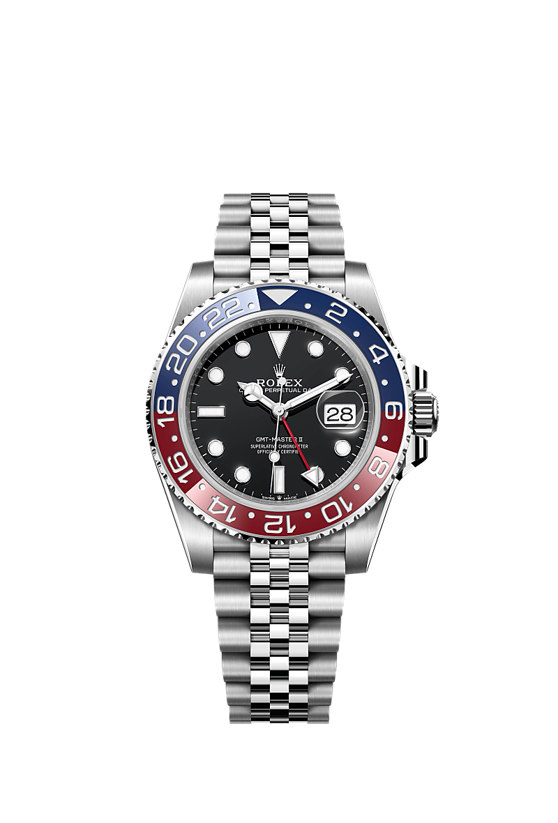 Rolex GMT-Master II Uhr: Edelstahl Oystersteel – m126710blro-0001