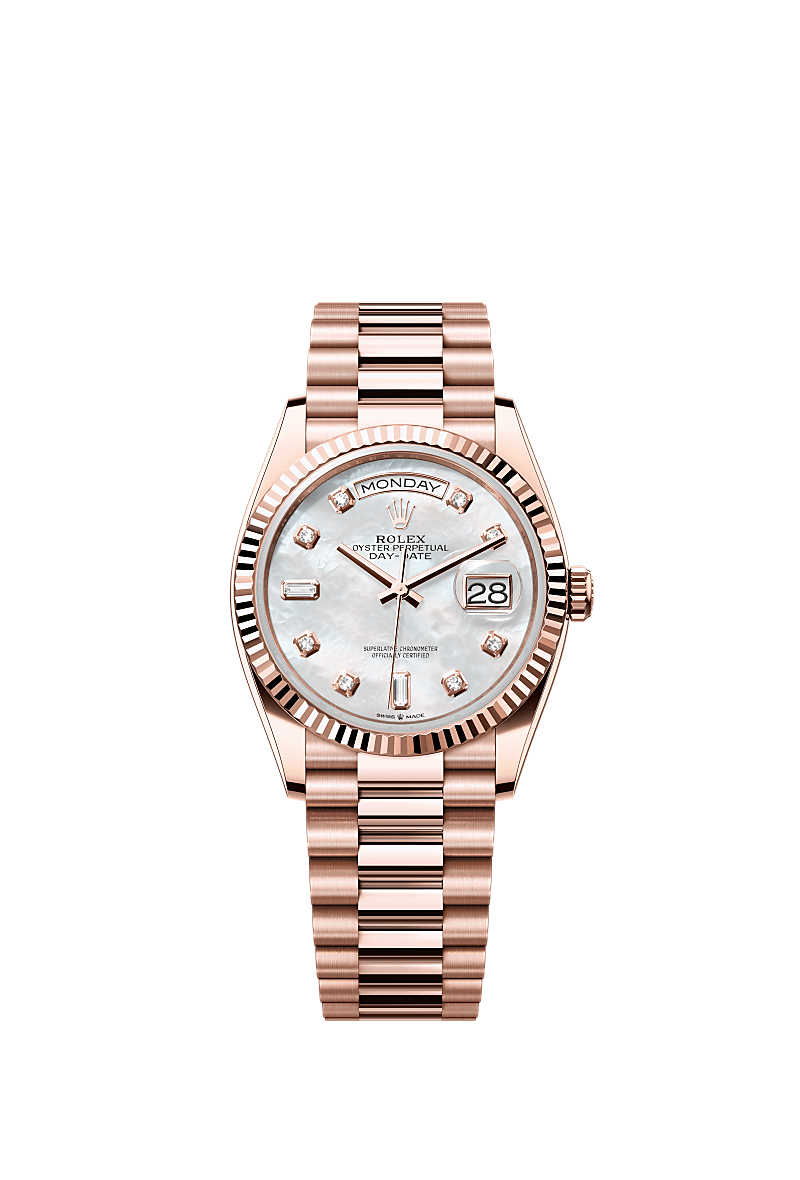 Rolex Day-Date 36 Uhr: 18 Karat Everose-Gold – m128235-0029