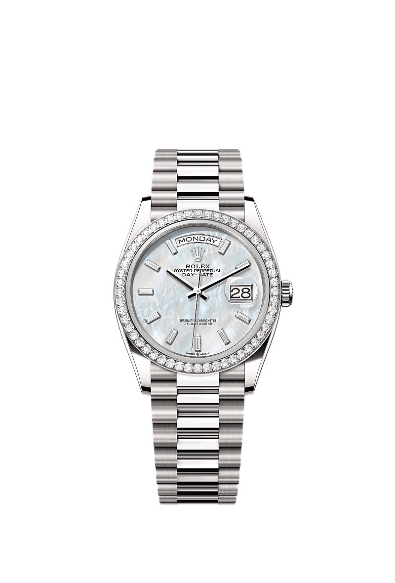Rolex Day-Date 36 watch: 18 kt white gold - m128349rbr-0049 