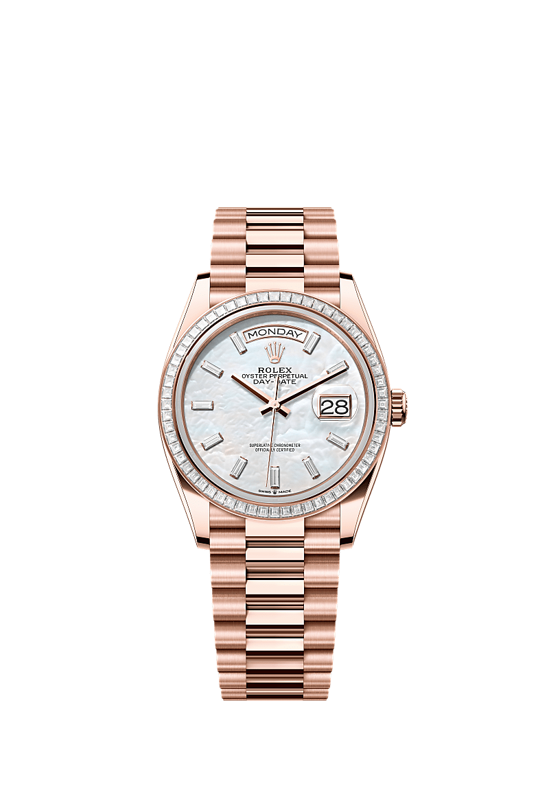 Rolex Day-Date 36 watch: 18 ct Everose gold - m128395tbr-0026