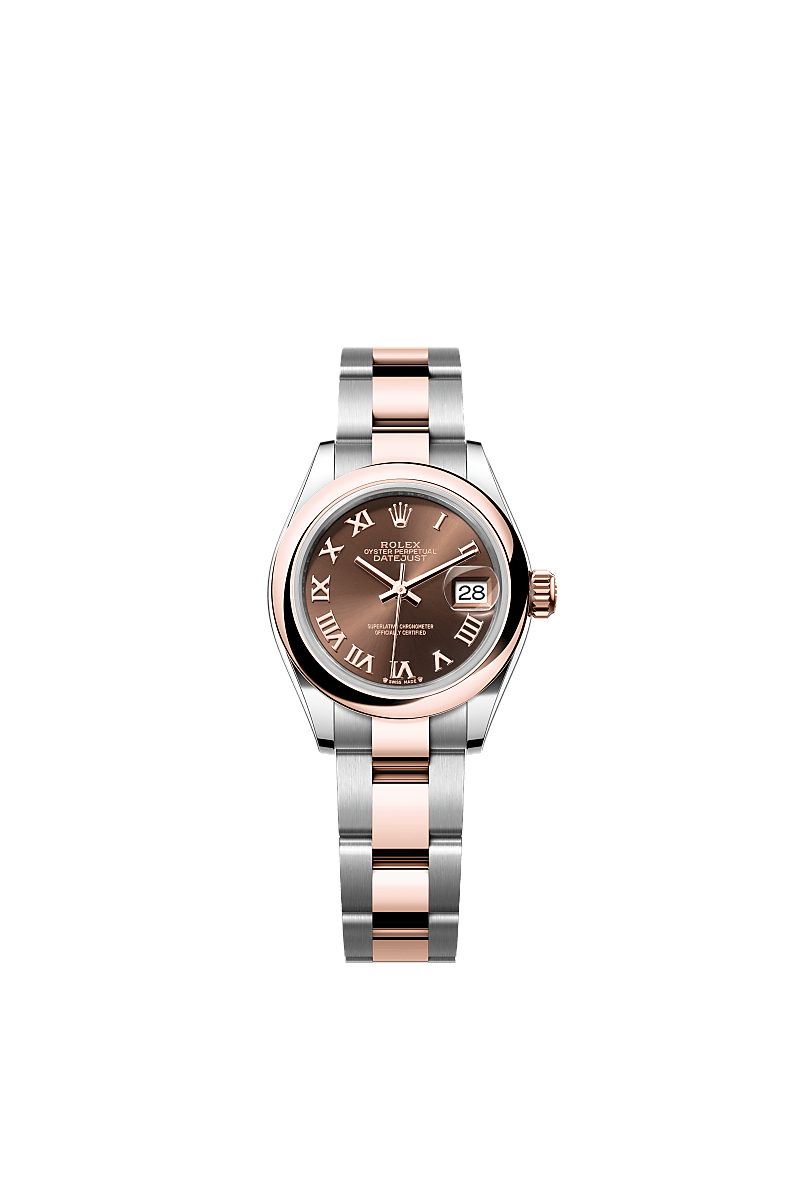 Rolex Lady-Datejust watch: Oystersteel and Everose gold - m279161-0010