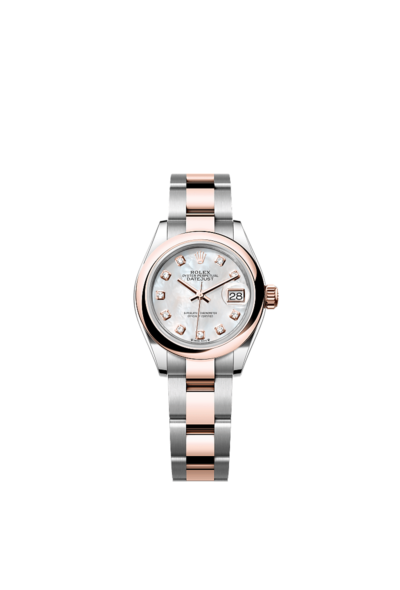 Rolex Lady-Datejust Uhr: Edelstahl Oystersteel und Everose-Gold 