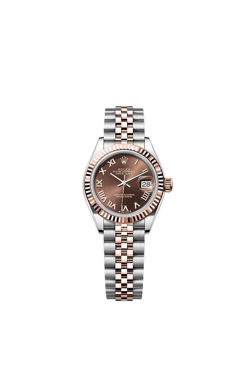 Rolex Lady-Datejust watch: Oystersteel and Everose gold - m279171-0009