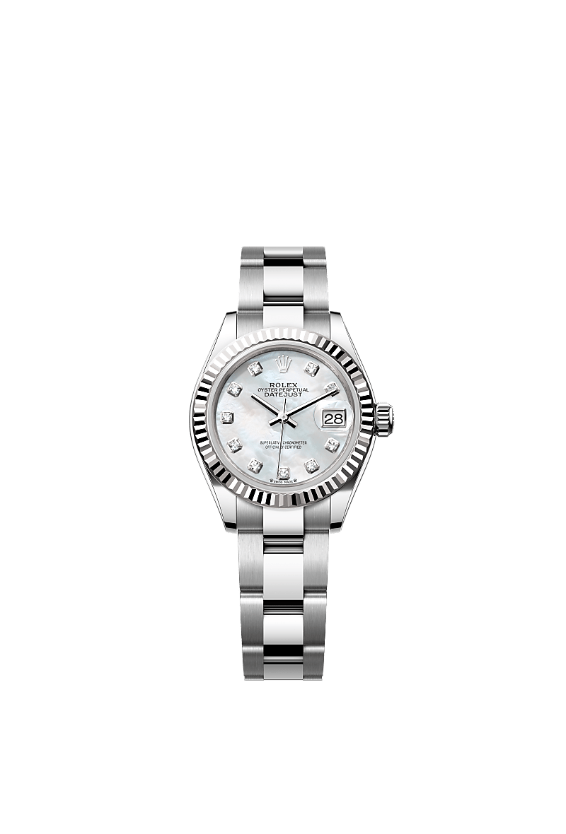 Rolex Lady-Datejust watch: Oystersteel and white gold - m279174-0010