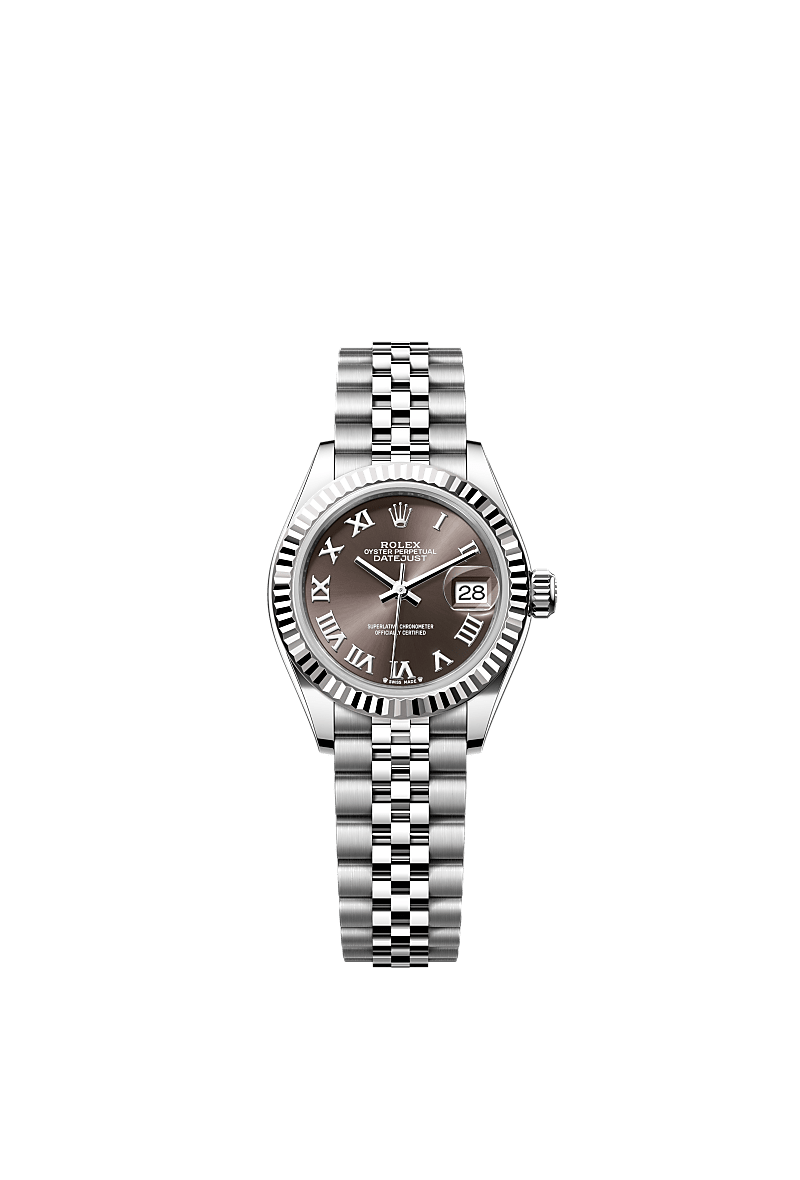 Rolex Lady-Datejust Uhr: Edelstahl Oystersteel und Weißgold  