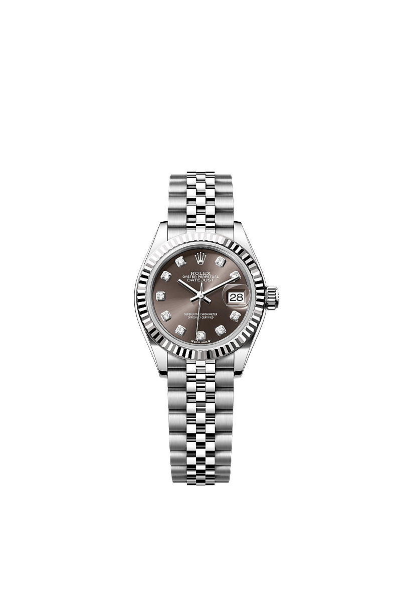 Rolex Lady-Datejust Uhr: Edelstahl Oystersteel und Weißgold 