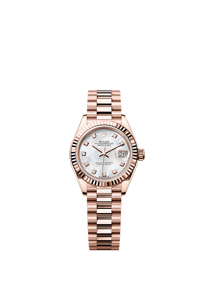 Rolex Lady-Datejust watch: 18 kt Everose gold - m279175-0017