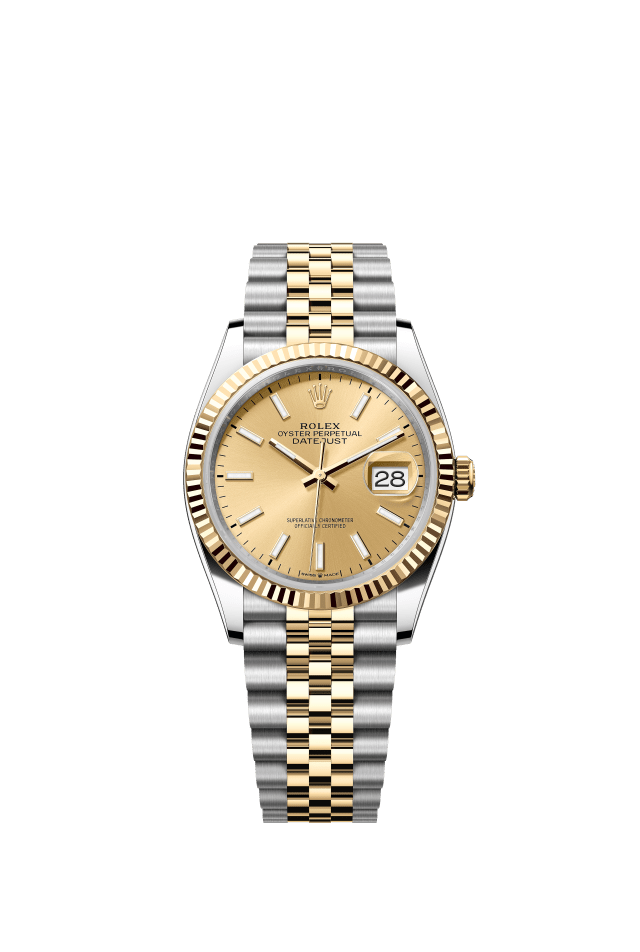 Reference: Rolex Datejust 36 (steel & yellow gold)