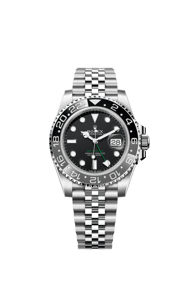 Reference: Rolex GMT-Master II (grey/black bezel)