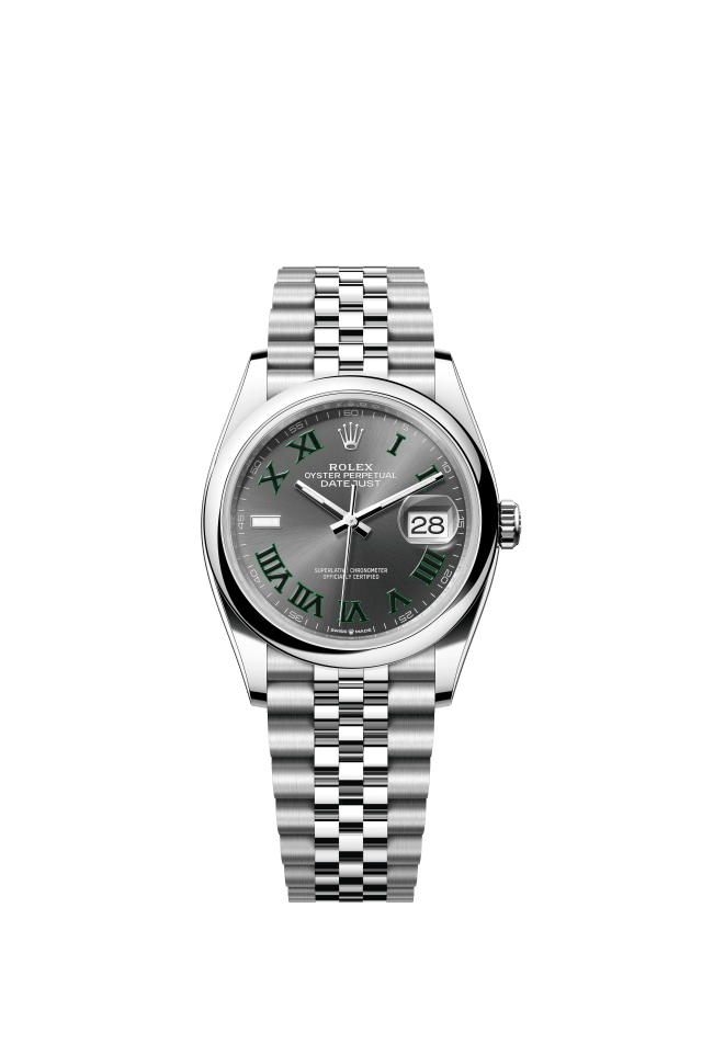 Rolex Datejust 36, Oyster, 36 mm, Oystersteel, slate dial