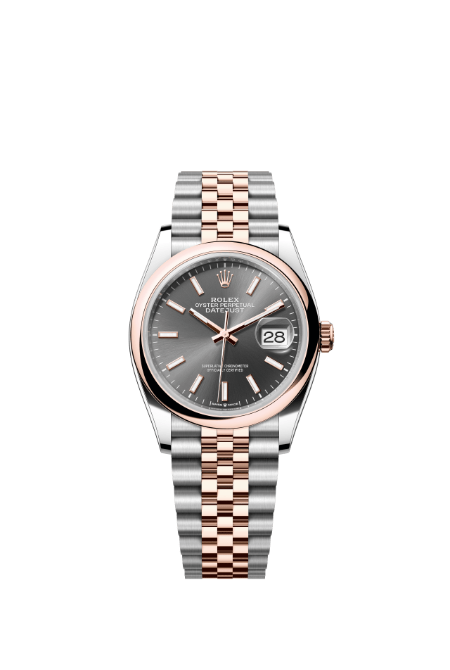 Rolex Datejust 36, Oyster, 36 mm, Oystersteel and Everose gold, slate dial