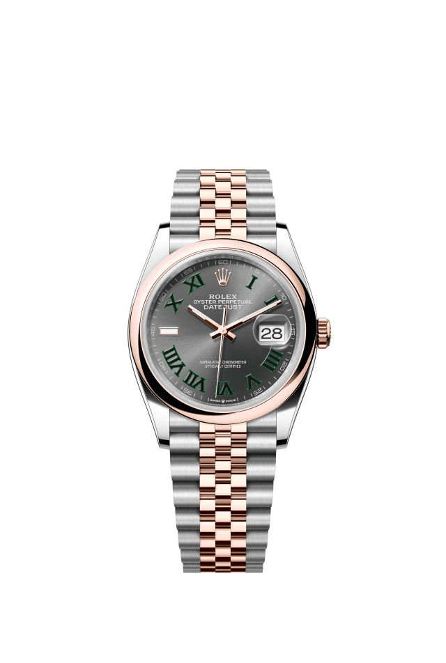 Rolex Datejust 36, Oyster, 36 mm, Oystersteel and Everose gold, slate dial