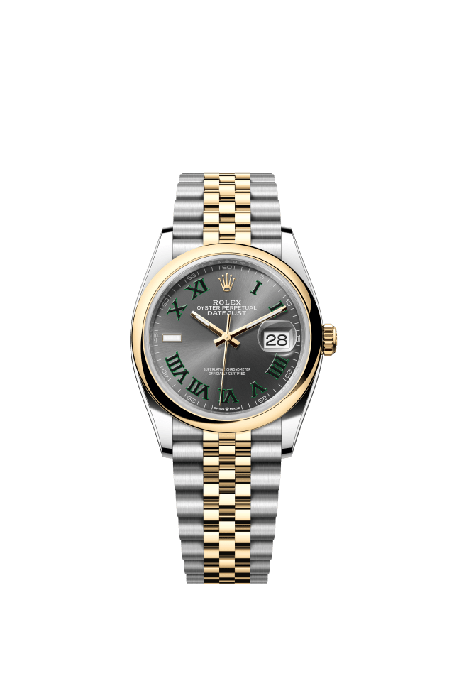 Rolex Datejust 36, Oyster, 36 mm, Oystersteel and yellow gold, slate dial