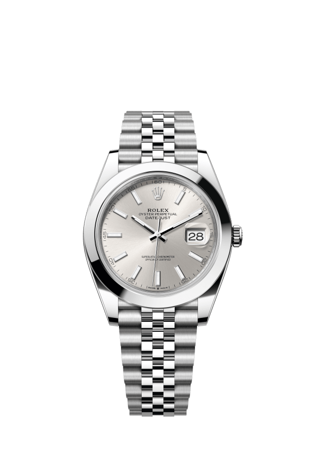 Rolex Datejust 41, Oyster, 41 mm, Oystersteel, silver dial