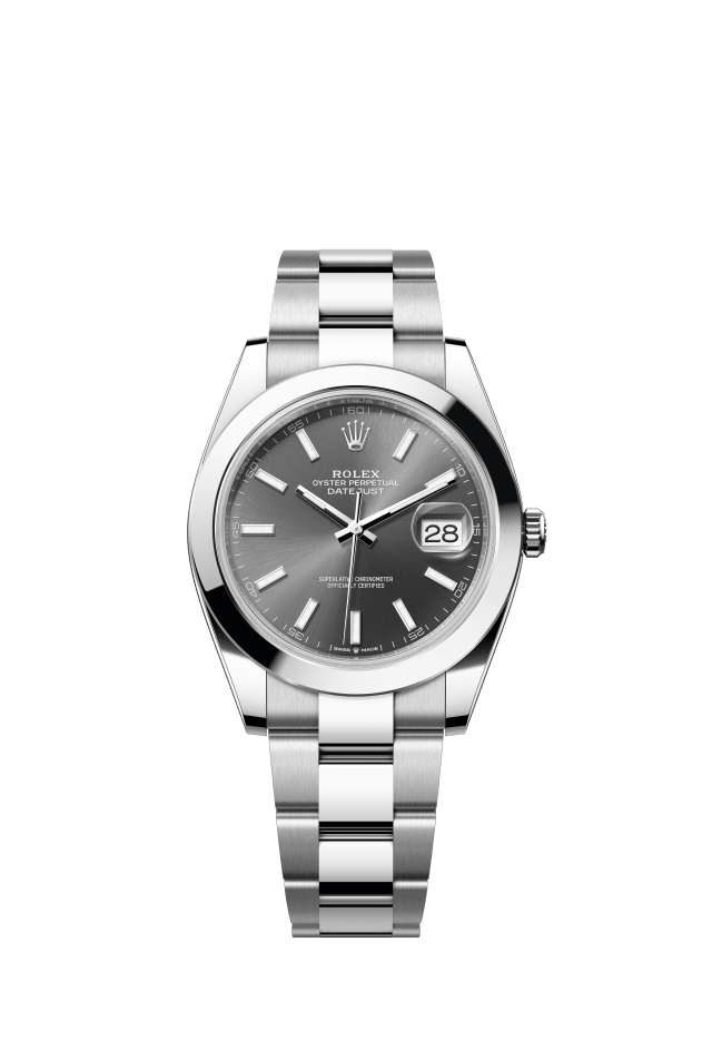 Rolex Datejust 41, Oyster, 41 mm, Oystersteel, slate dial