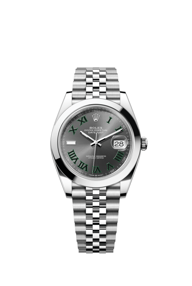 Rolex Datejust 41, Oyster, 41 mm, Oystersteel, slate dial