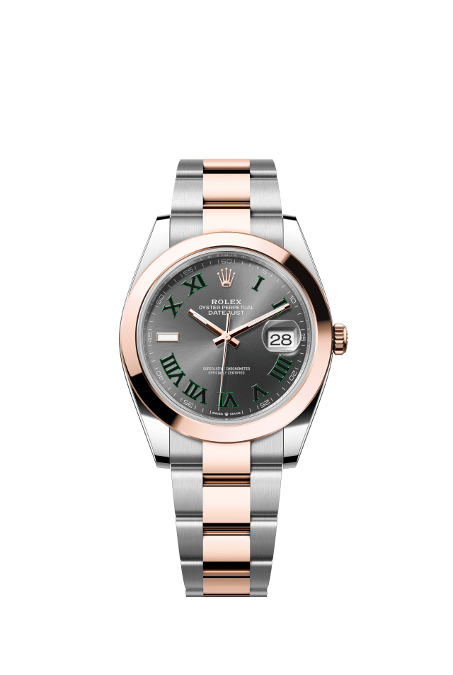 Rolex Datejust 41, Oyster, 41 mm, Oystersteel and Everose gold, slate dial