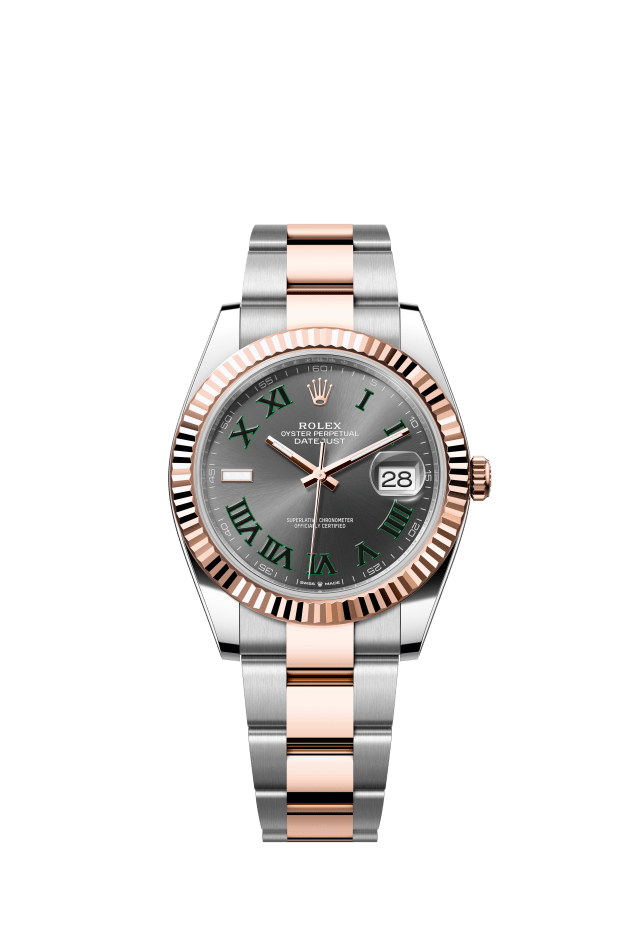 Rolex Datejust 41, Oyster, 41 mm, Oystersteel and Everose gold, slate dial