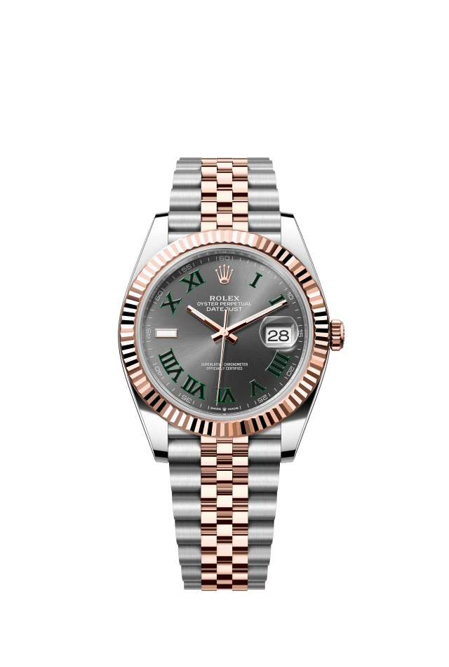 Rolex Datejust 41, Oyster, 41 mm, Oystersteel and Everose gold, slate dial