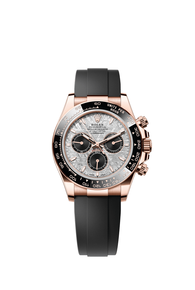 Rolex Cosmograph Daytona, Oyster, 40 mm, Everose gold, meteorite and black dial