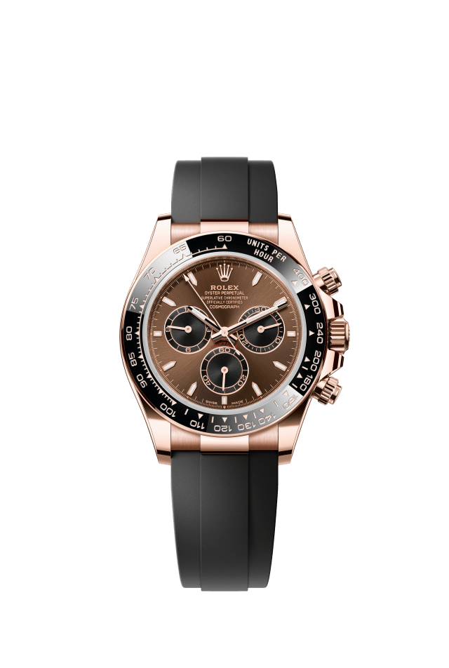 Rolex Cosmograph Daytona, Oyster, 40 mm, Everose gold, bright chocolate and black dial