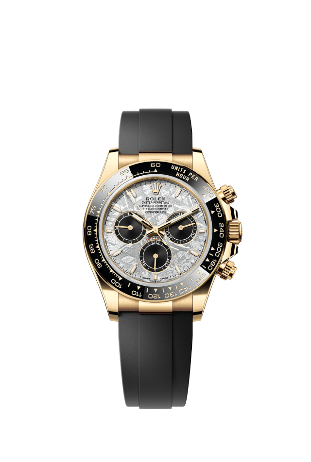 Rolex Cosmograph Daytona, Oyster, 40 mm, yellow gold, meteorite and black dial