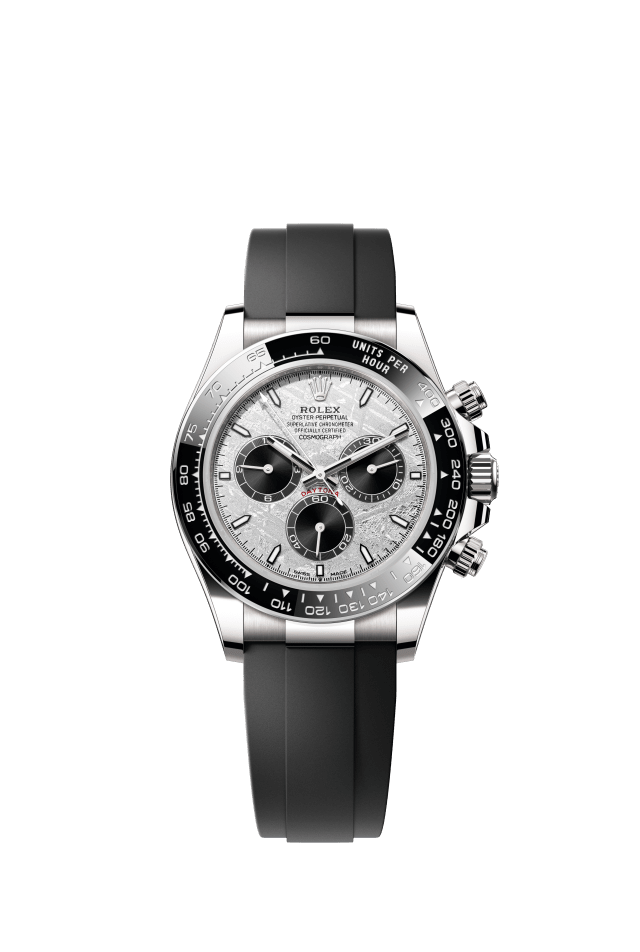 Rolex Cosmograph Daytona, Oyster, 40 mm, white gold, meteorite and black dial