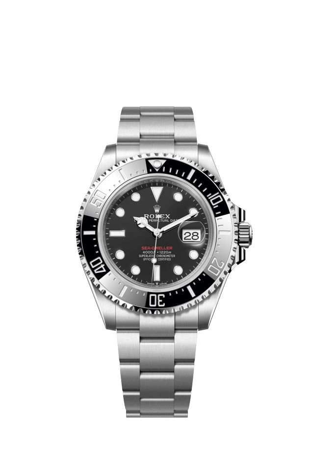 Rolex Sea-Dweller, Oyster, 43 mm, Oystersteel, intense black dial