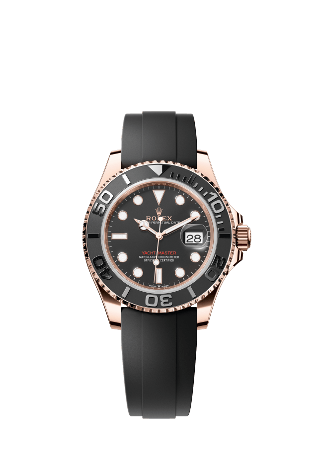 Rolex Yacht-Master 40, Oyster, 40 mm, Everose gold, intense black dial
