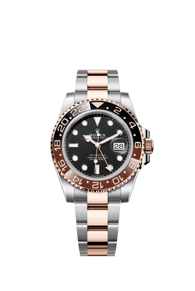 Rolex GMT-Master II, Oyster, 40 mm, Oystersteel and Everose gold, black dial