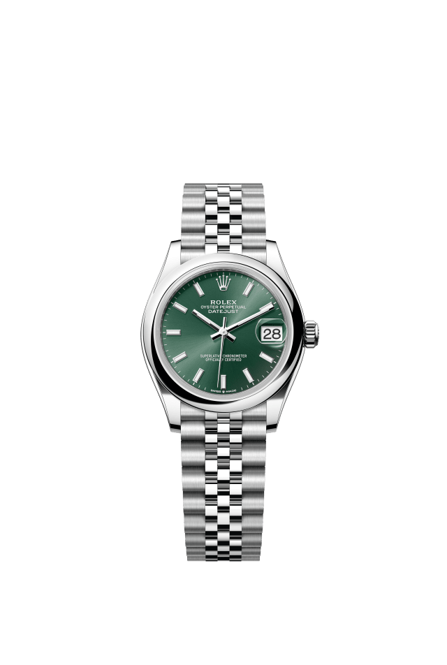 Rolex Datejust 31, Oyster, 31 mm, Oystersteel, mint green dial