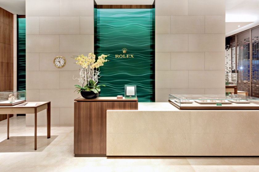 Rolex retail store top