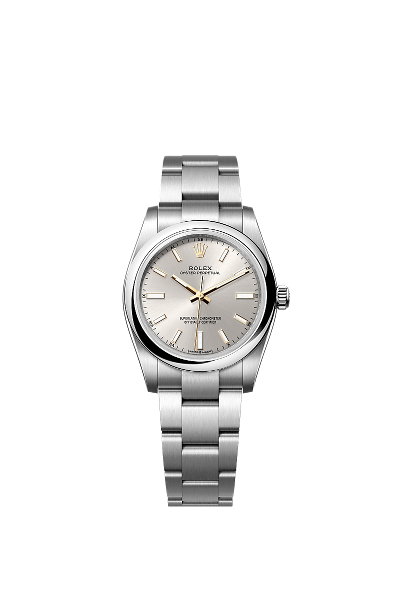 Rolex Oyster Perpetual 34 Uhr: Edelstahl Oystersteel – m124200-0001