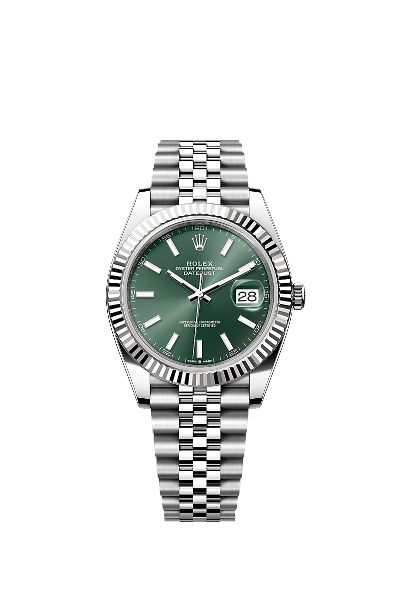 Rolex Datejust 41 Uhr: Edelstahl Oystersteel und Weißgold 