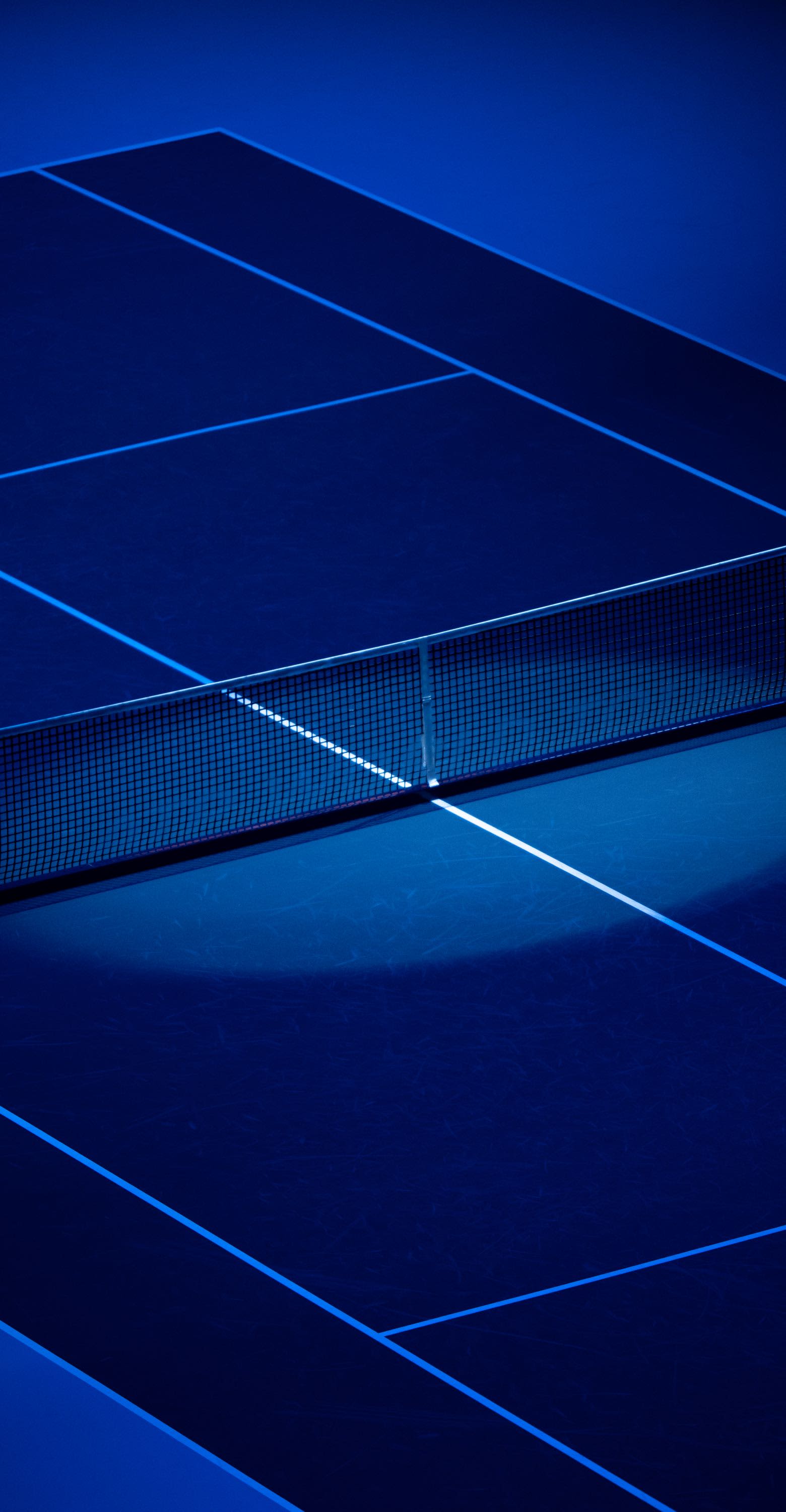 Blauer Tennisplatz