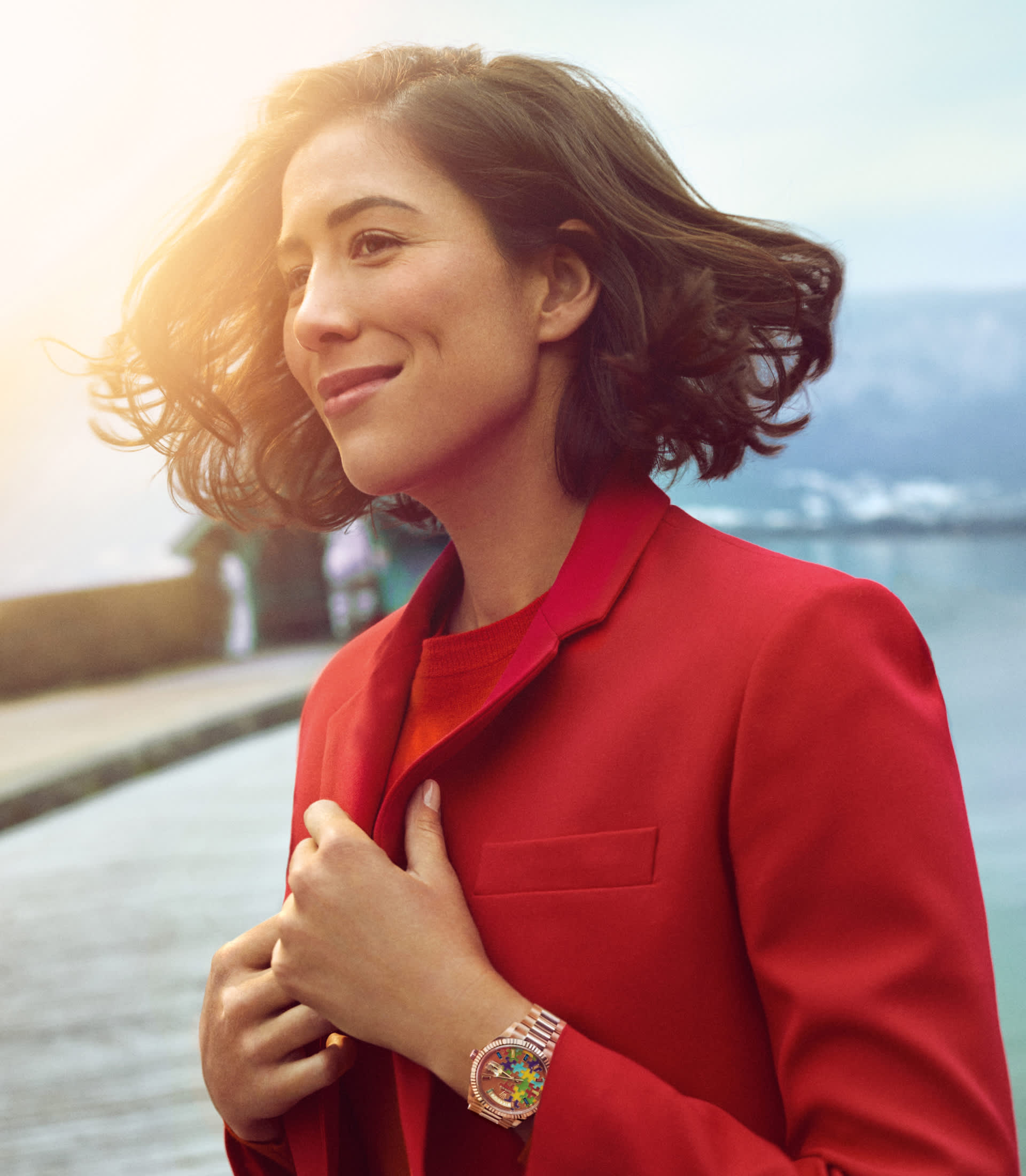 Garbiñe Muguruza con reloj en la muñeca