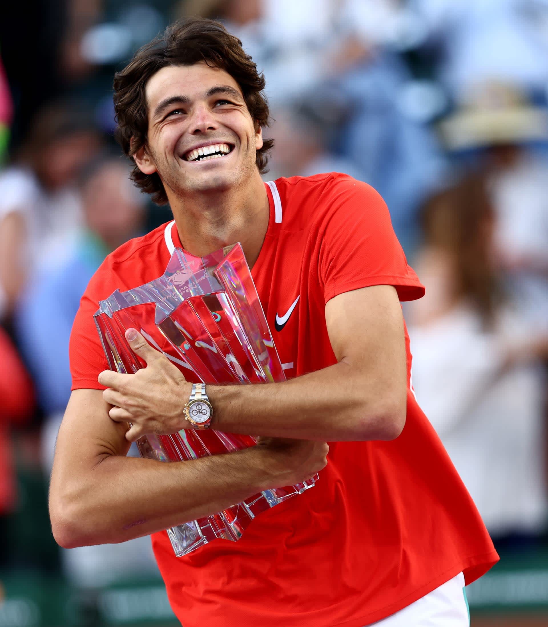 Taylor Fritz watch on wrist