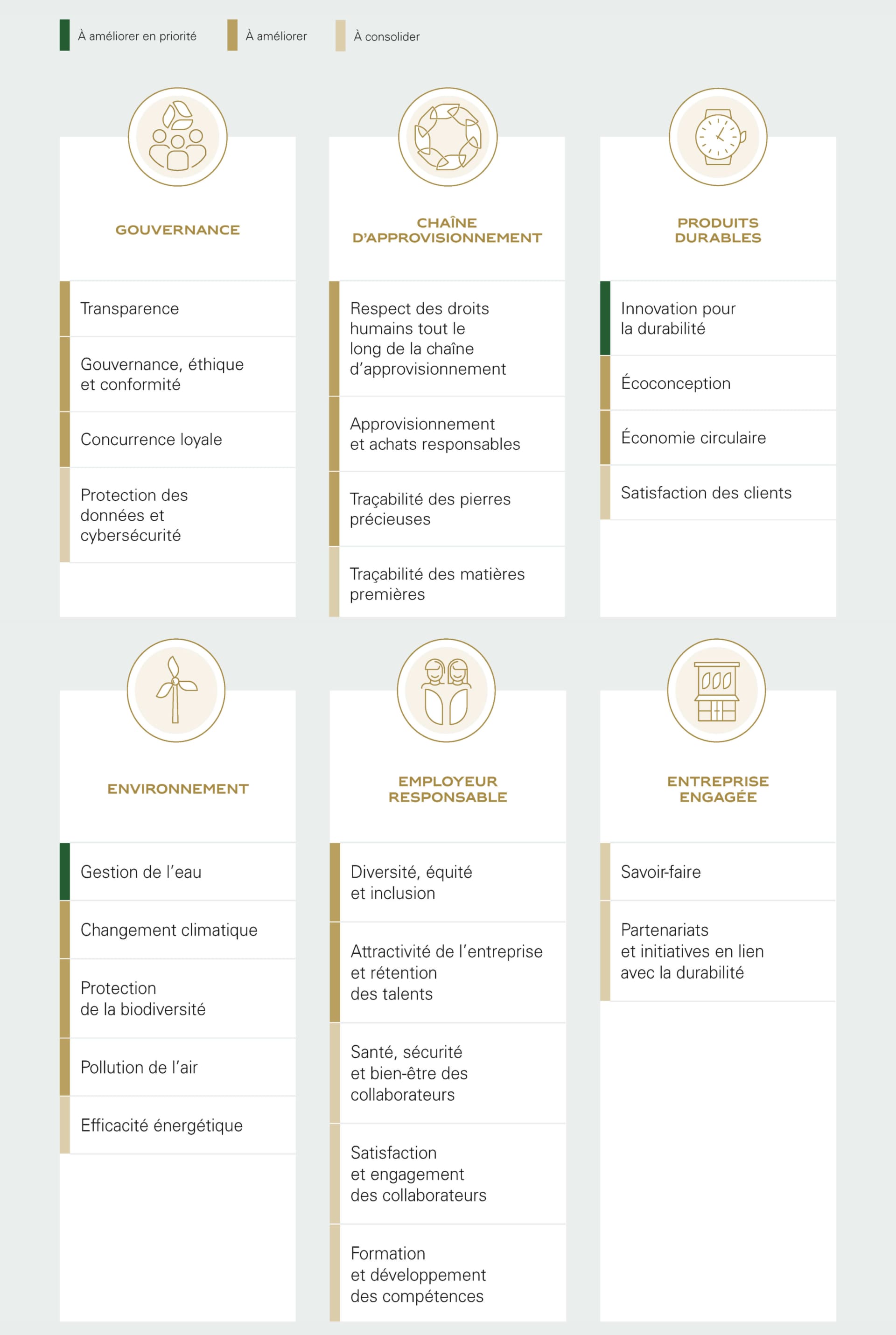 Enjeux prioritaires de Rolex