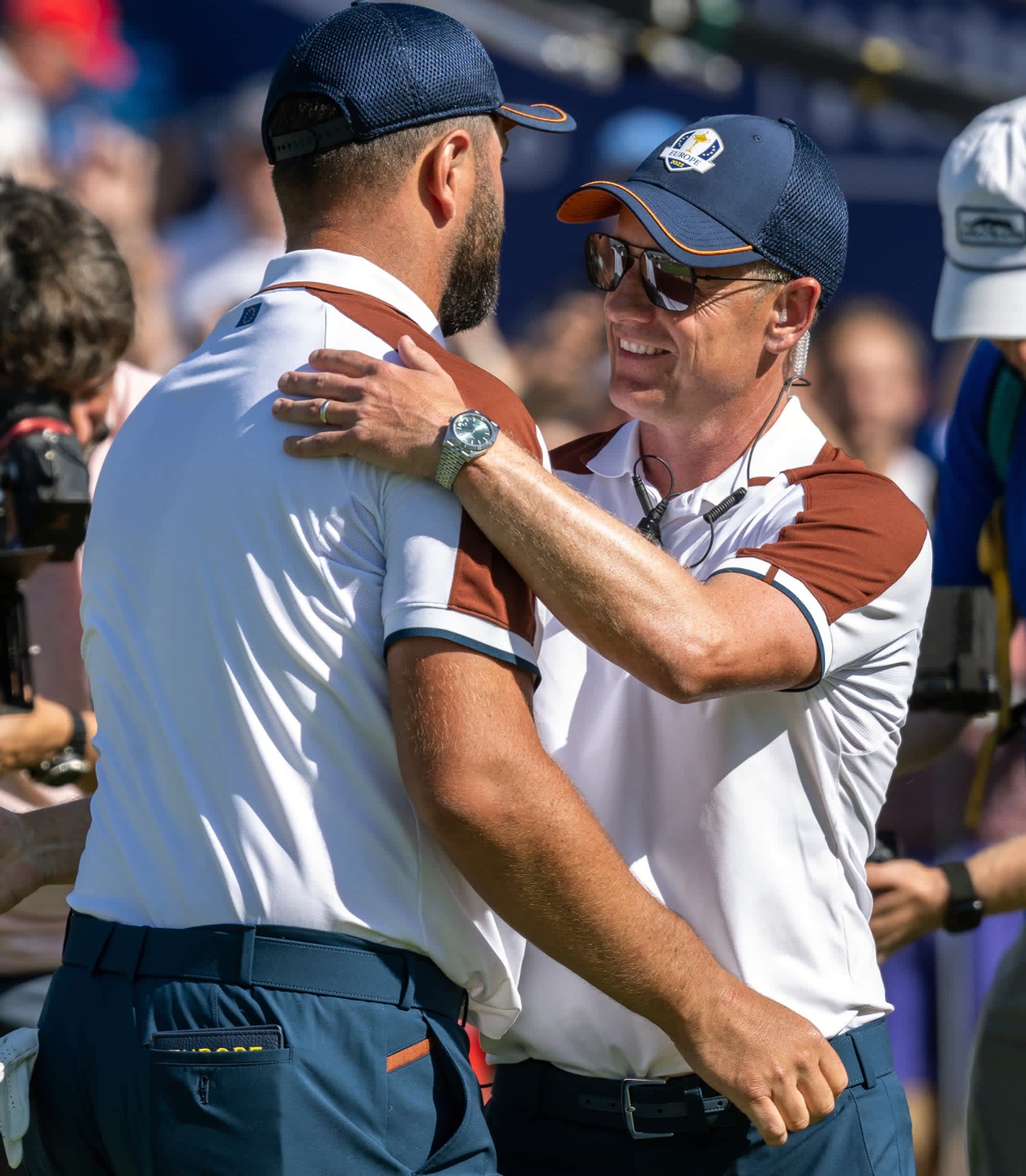 Luke Donald Armbanduhr am Handgelenk
