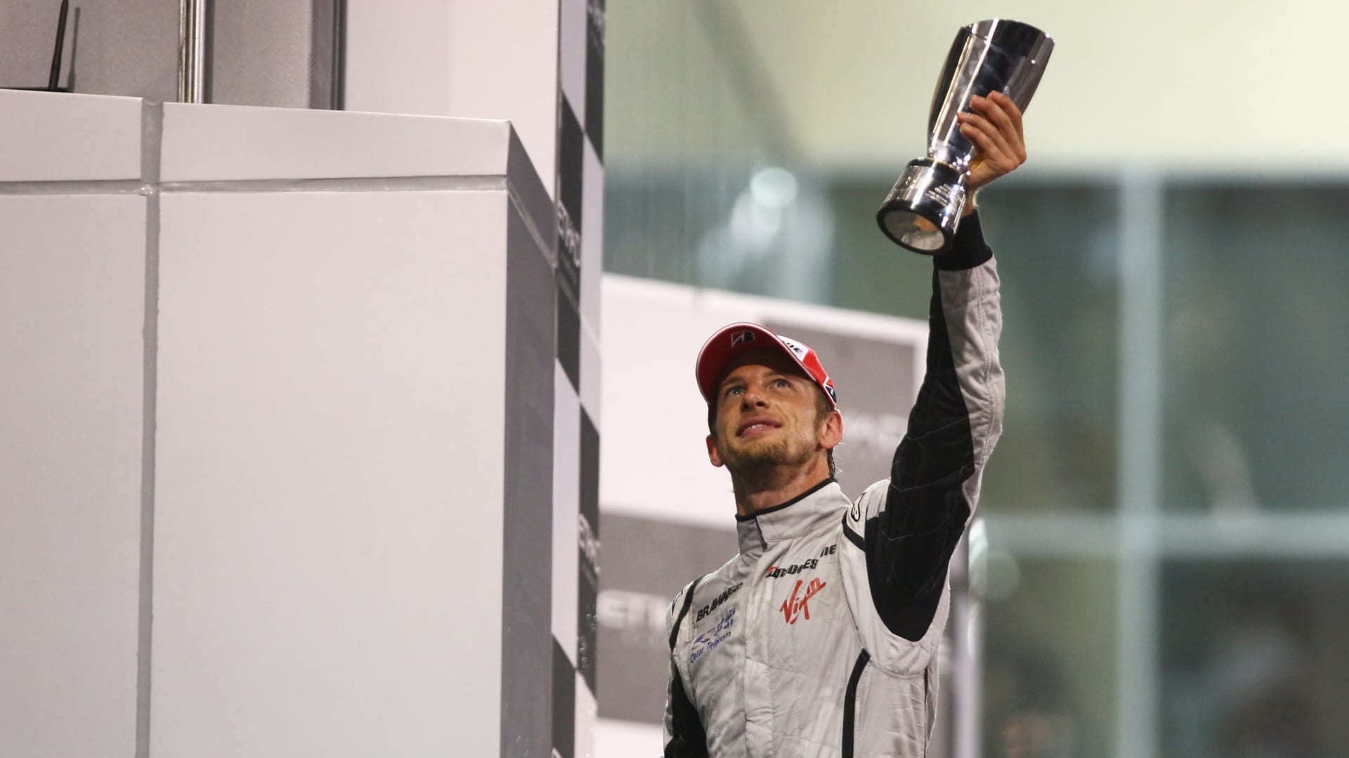 Jenson Button trofeum