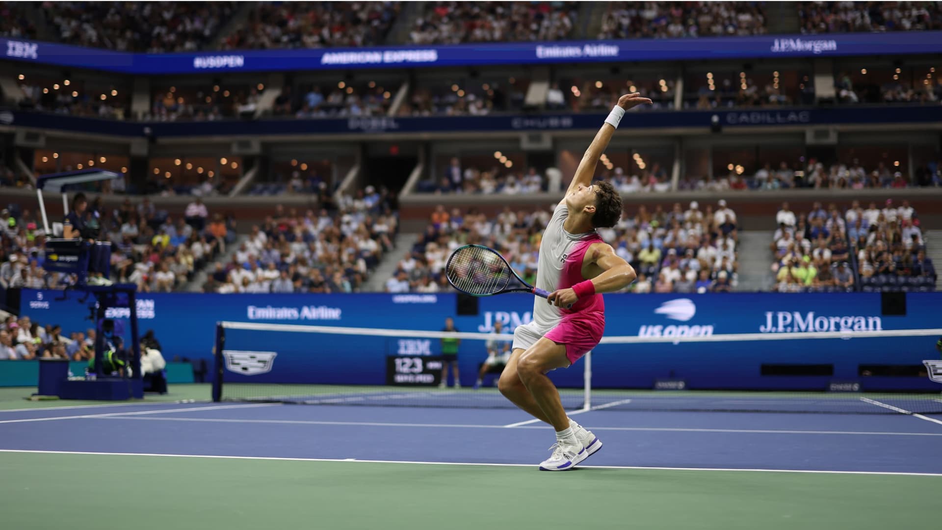 Ben Shelton grający na US Open