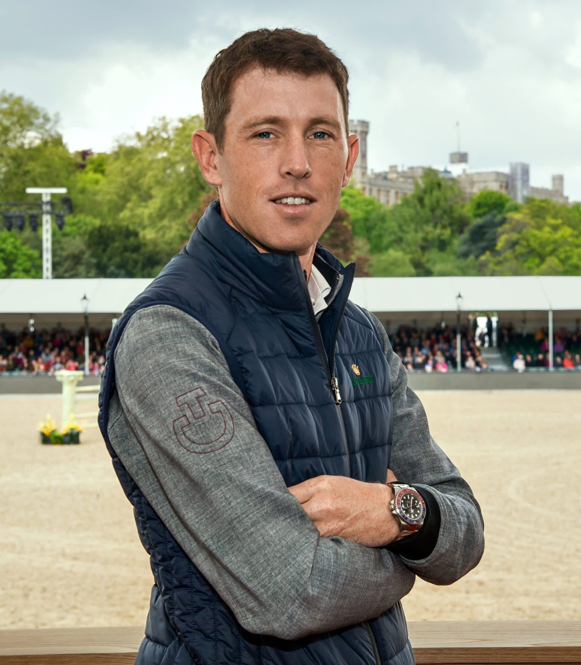 Scott Brash com relógio no pulso