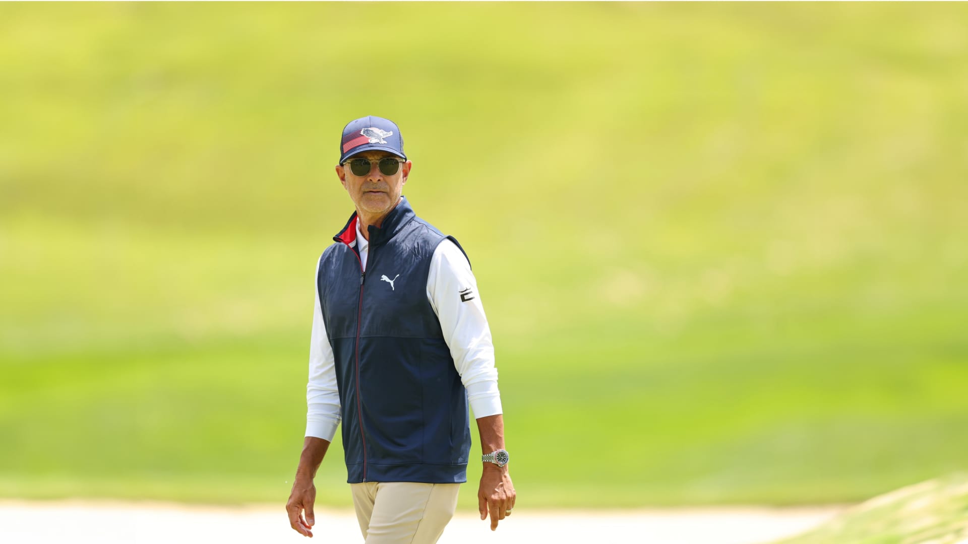 Claude Harmon III en el green