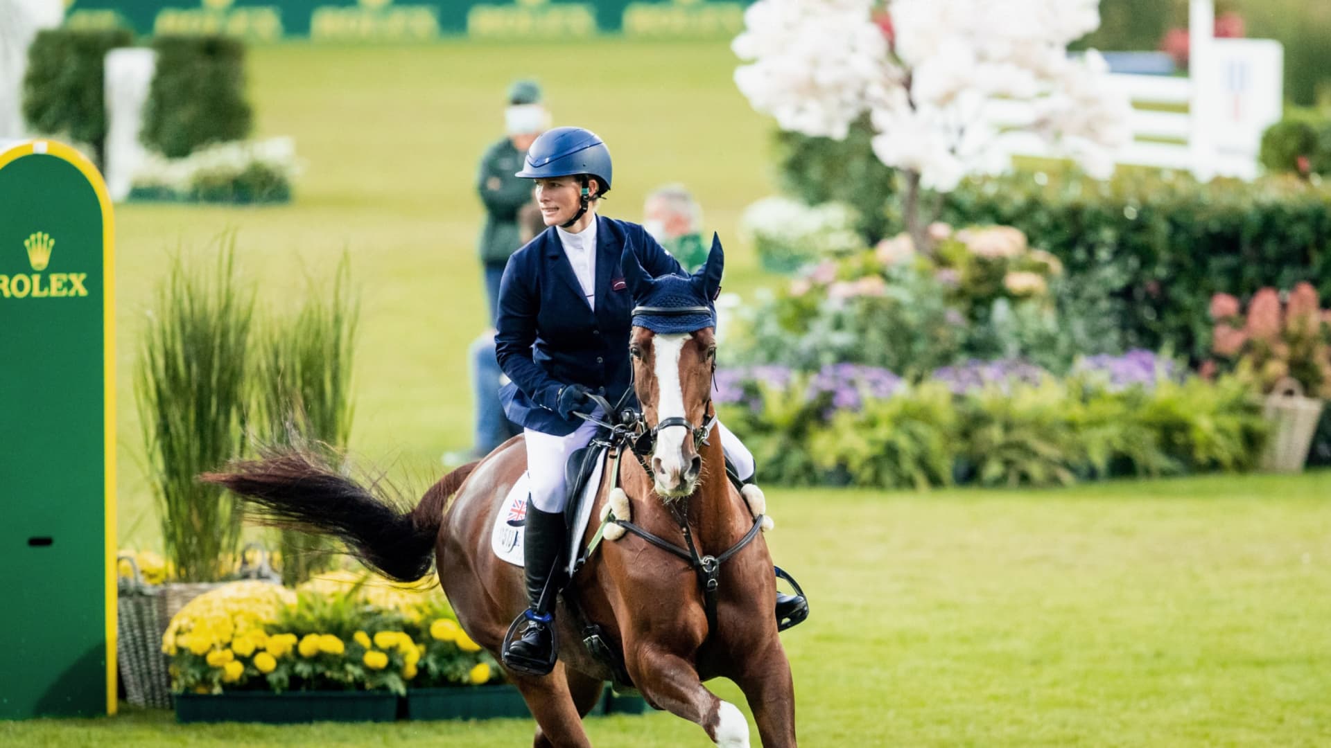 Zara Tindall no cavalo
