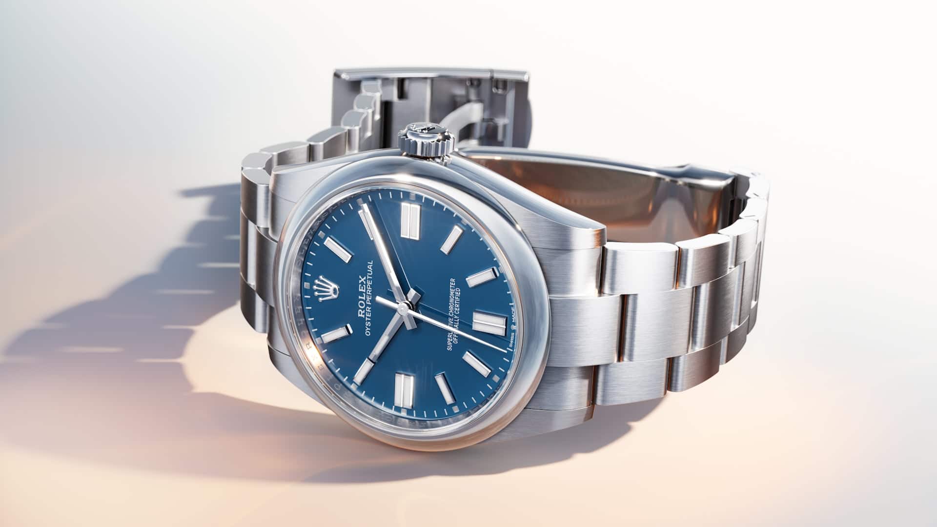 Esfera azul del Oyster Perpetual